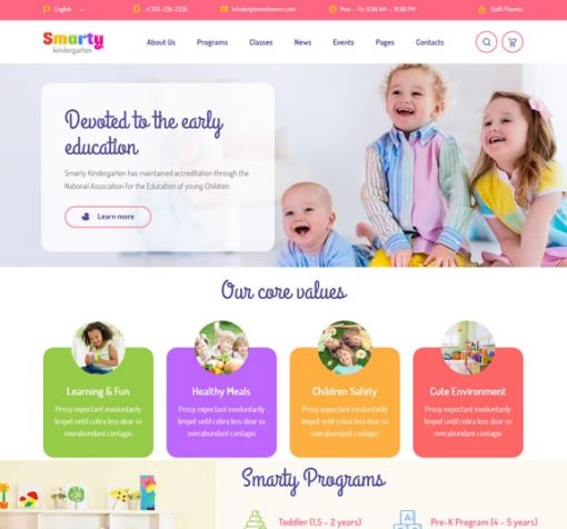 kindergarten web design service