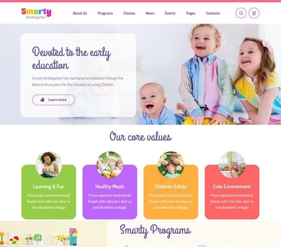 kindergarten web design service