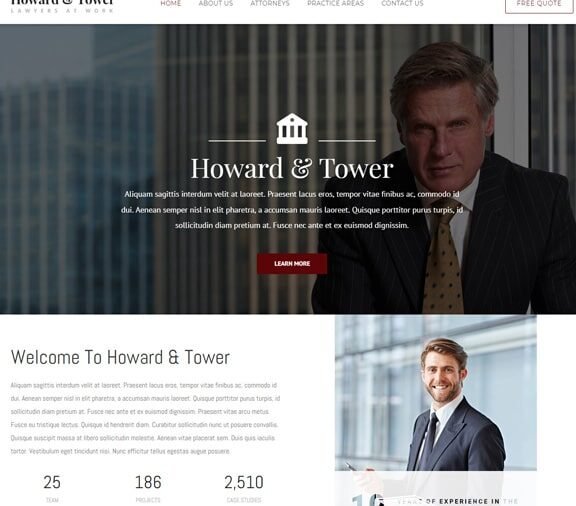 lawyer web design service