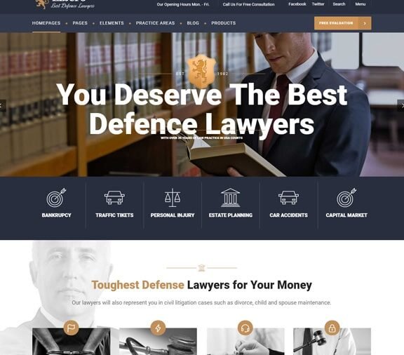lawyer web design service