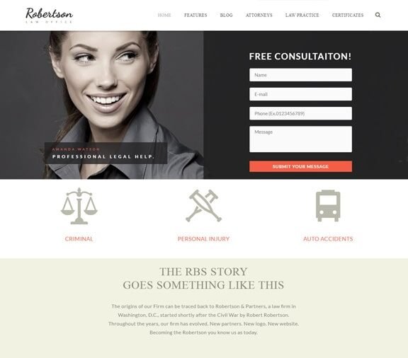 lawyer web design service