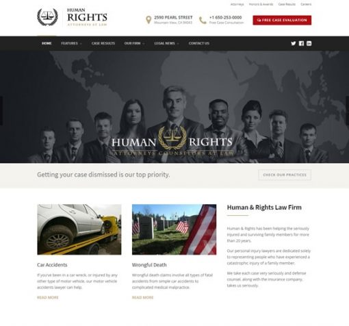 lawyer web design service