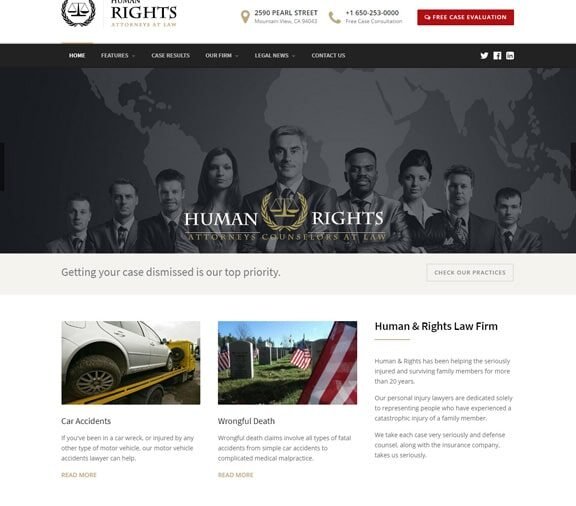 lawyer web design service