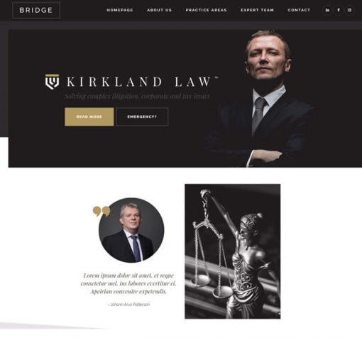 lawyer web design service