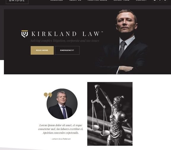 lawyer web design service