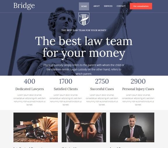 lawyer web design service