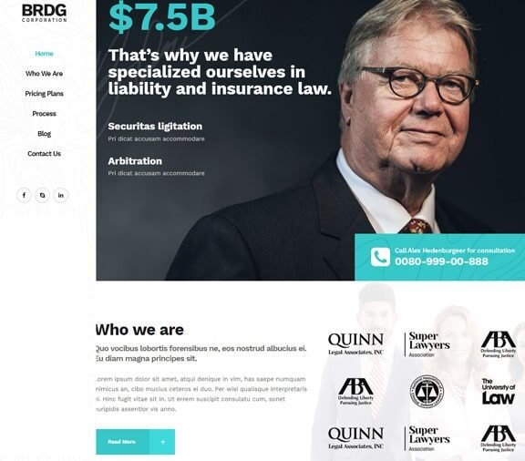 lawyer web design service