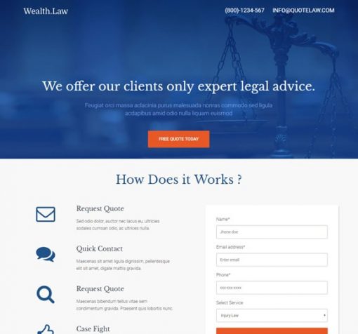 lawyer web design service