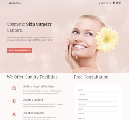 medical website design service