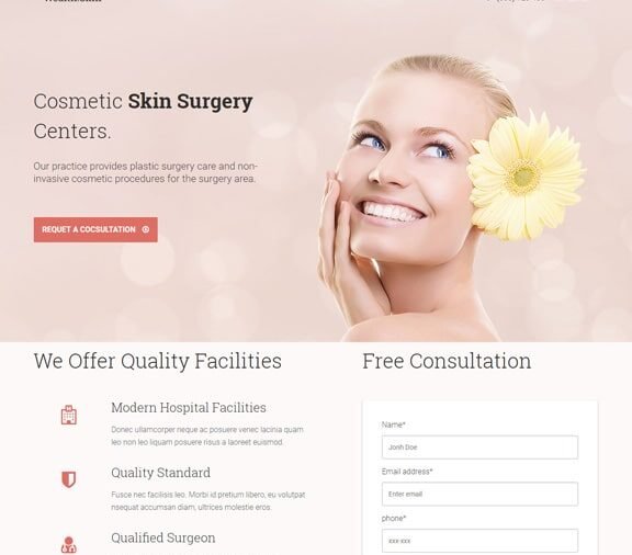 medical website design service