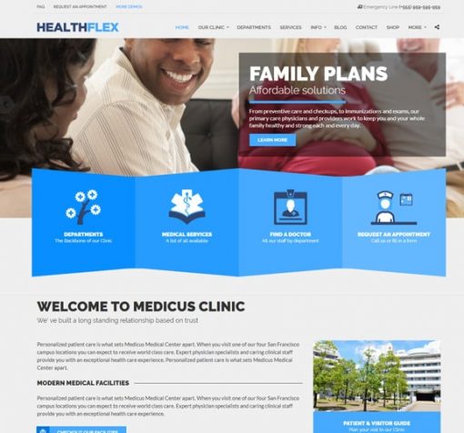 hospital website design service