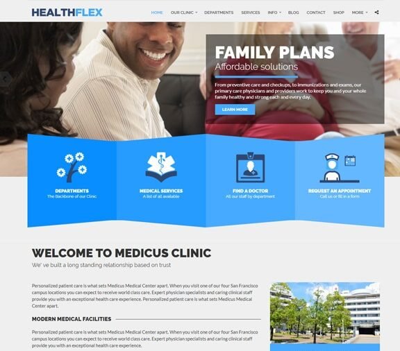 hospital website design service