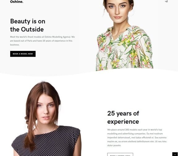 model agency web design service