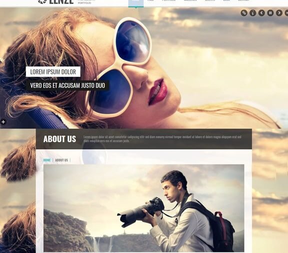 photographer web design service