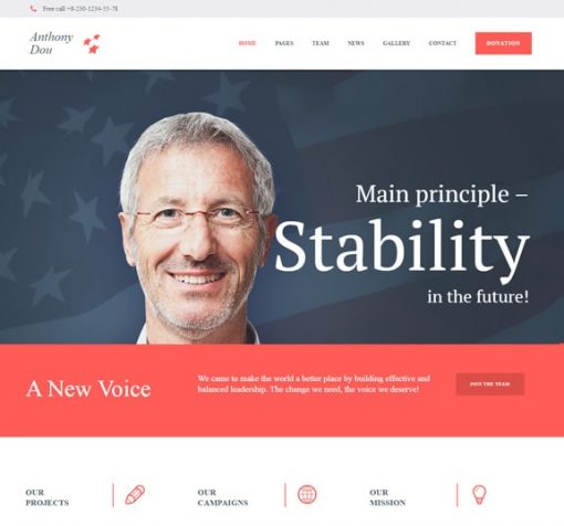 political party web design service