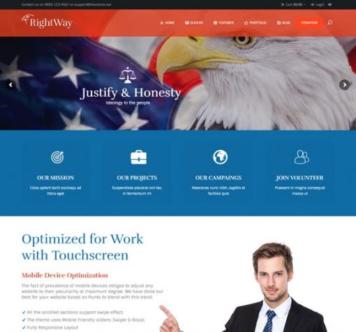 political web design service