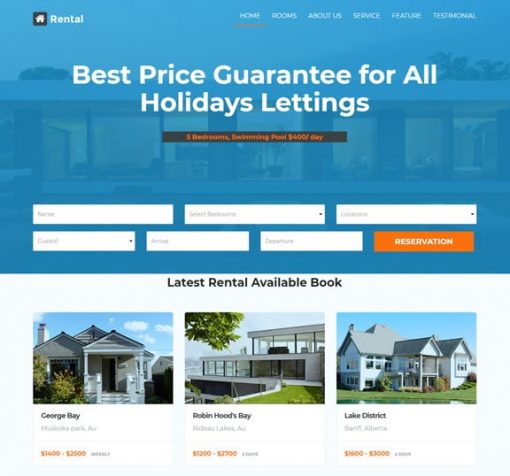 property listing website design service