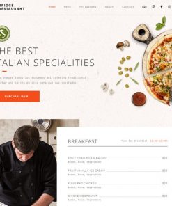 Italian restaurant website design service