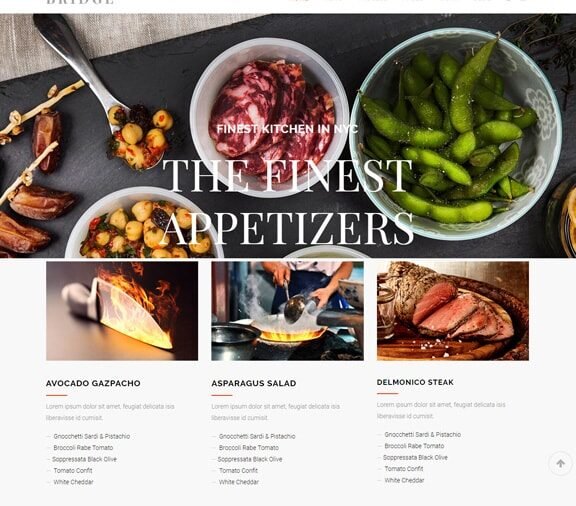 restaurant website design service