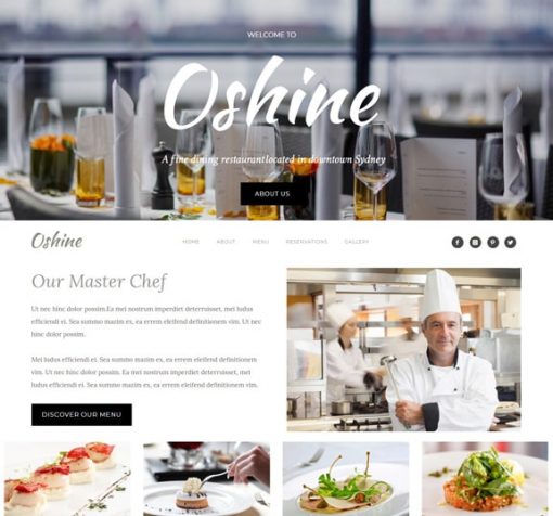 restaurant website design service