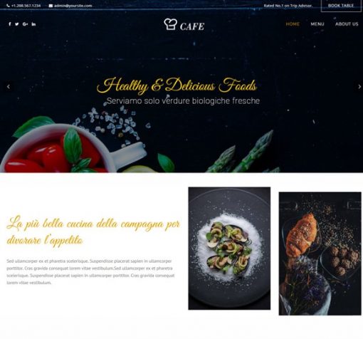 restaurant website design service