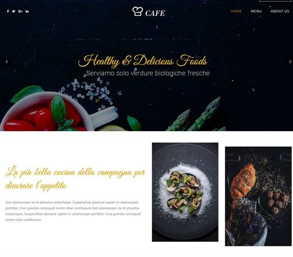 restaurant website design service