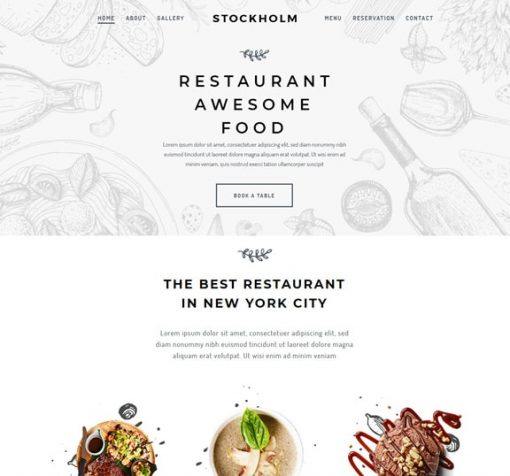 restaurant website design service