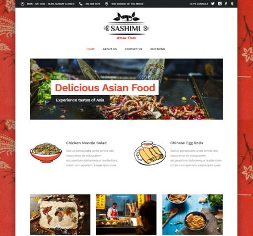 asian restaurant website design service