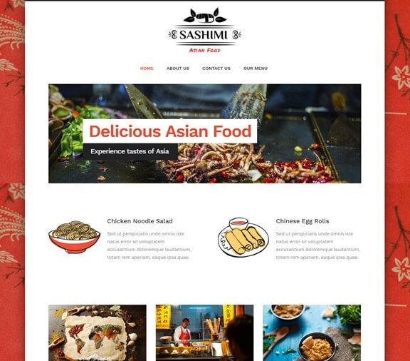 asian restaurant website design service