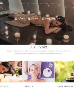 spa salon website design service