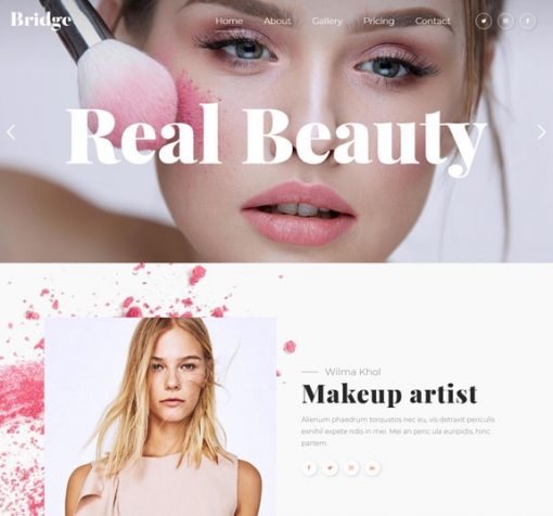 web design service for beauty salon