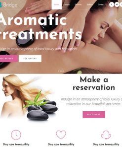 spa salon website design service