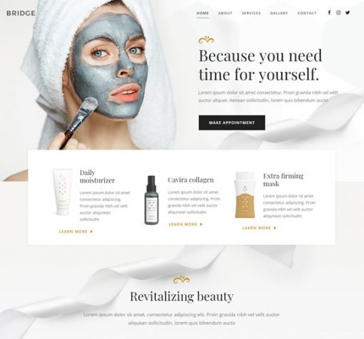 web design service for beauty salon