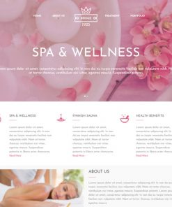 spa salon website design service