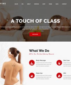 spa salon website design service