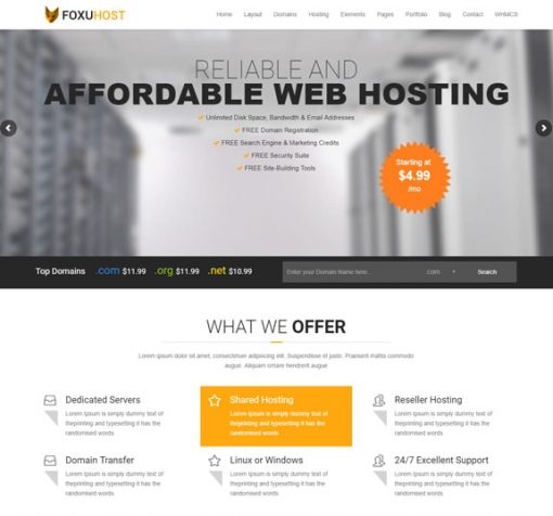 Hosting Services Web Design