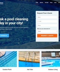 Pool Cleaning Services web design