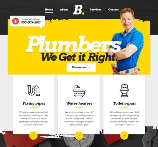 Plumber Services Web Design