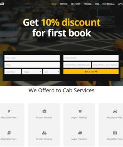 Taxi Booking Services web design