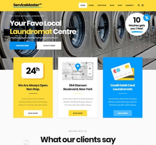 Laundry Services web design