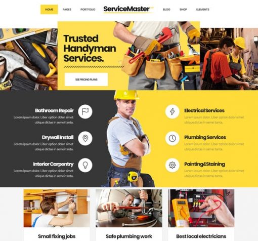 Handyman Services web design