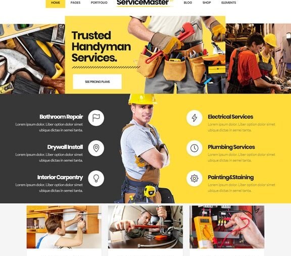 Handyman Services web design