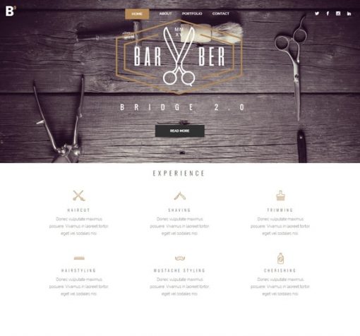 Barber Services Web Design