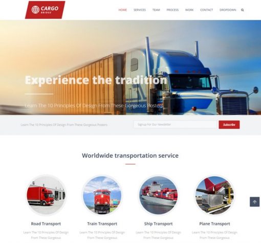 Cargo Services Web Design