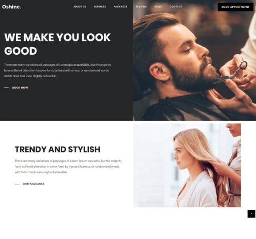 Barber Service Web Design