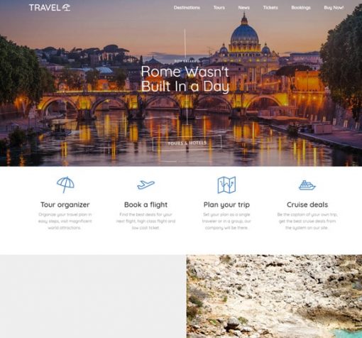 Web Design Service for Travel Tourism