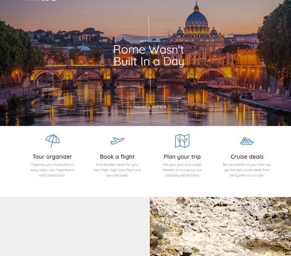 Web Design Service for Travel Tourism