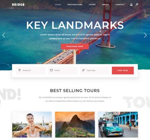 Web Design Service for Travel Tourism