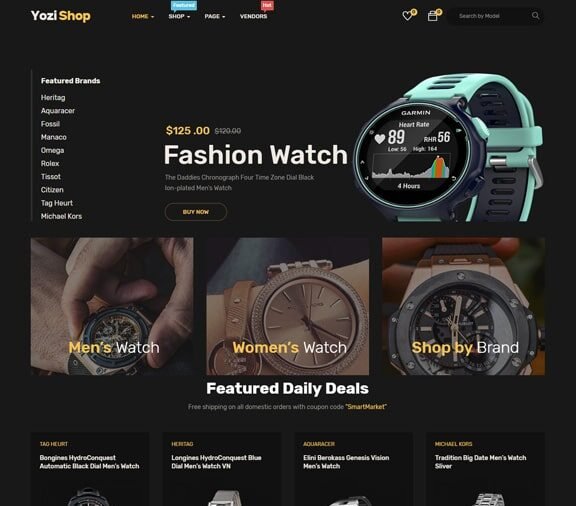 watch ecommerce store website design service