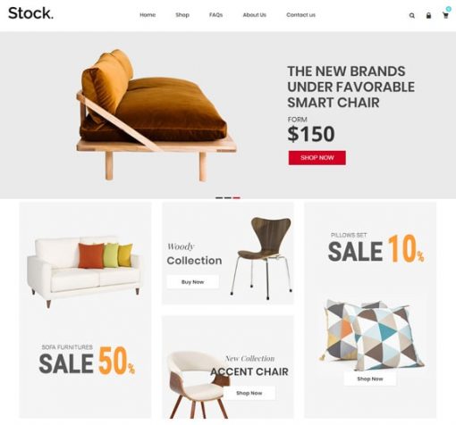 furniture ecommerce store website design service